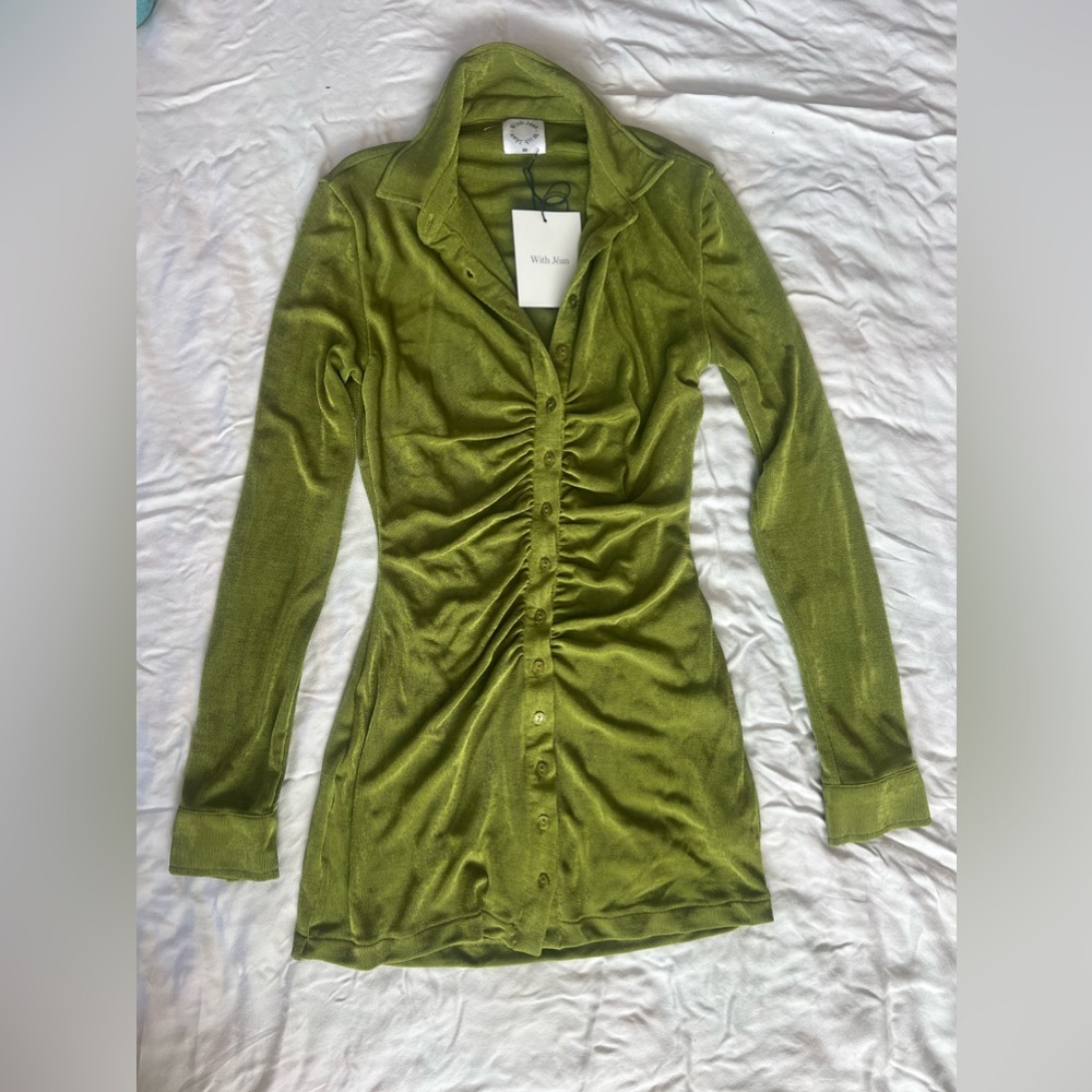 With Jean Andy Dress Button Down